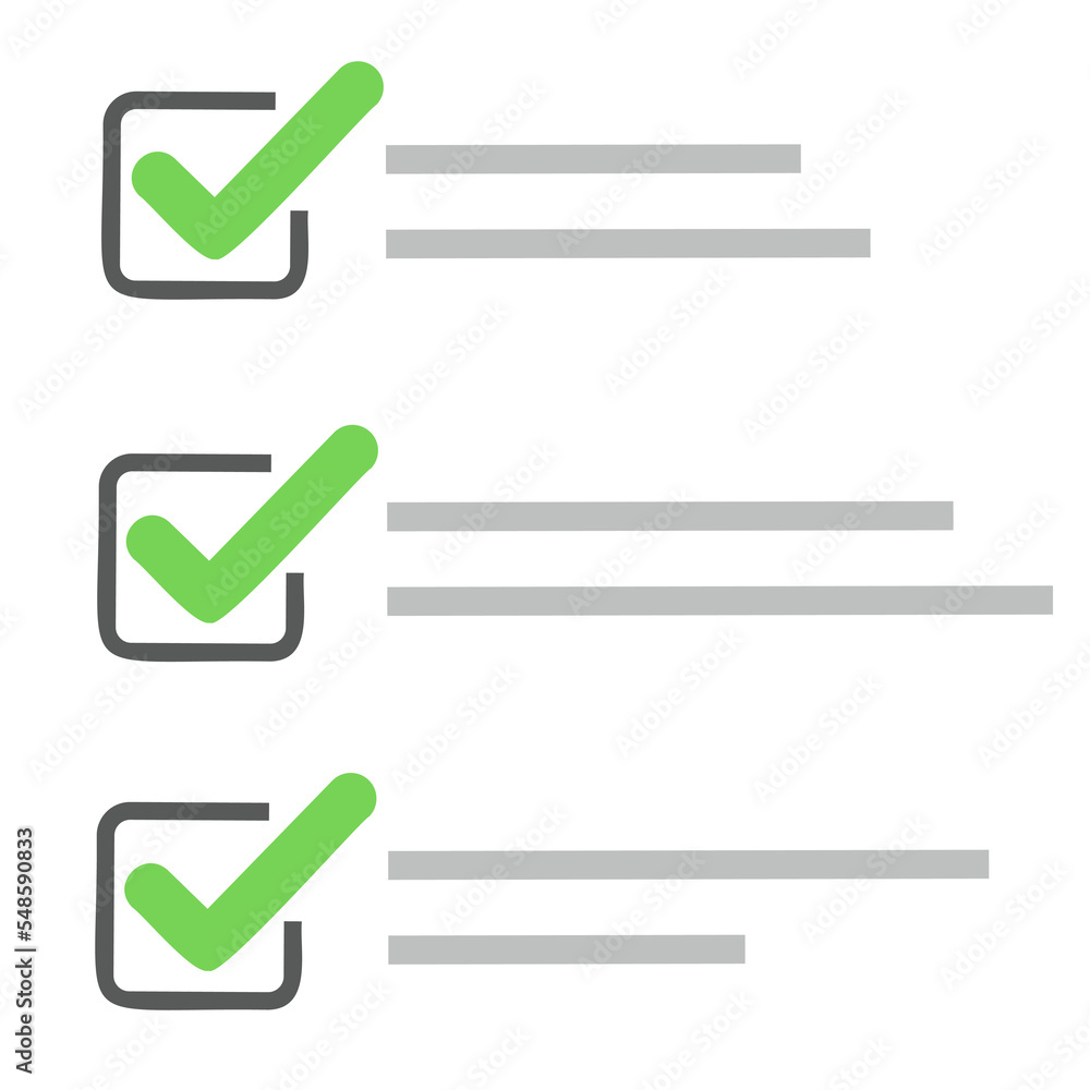 Check List isolated minimal linear icon Check List isolated minimal linear icon