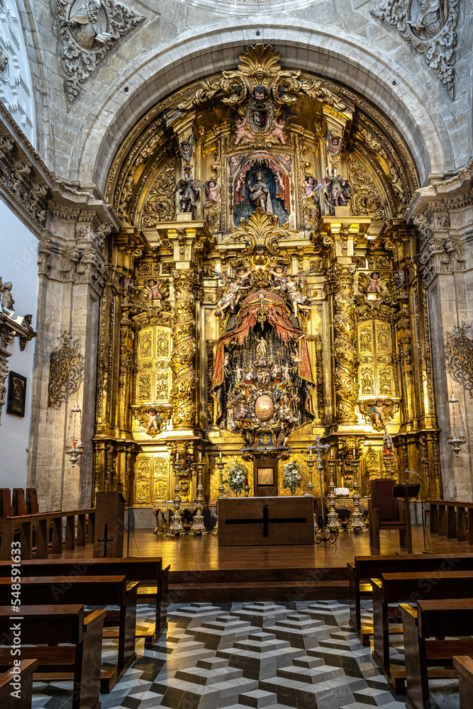 Interior of the Catedral de Santa Maria de Segovia at Segovia, Castilla y Leon, Spain