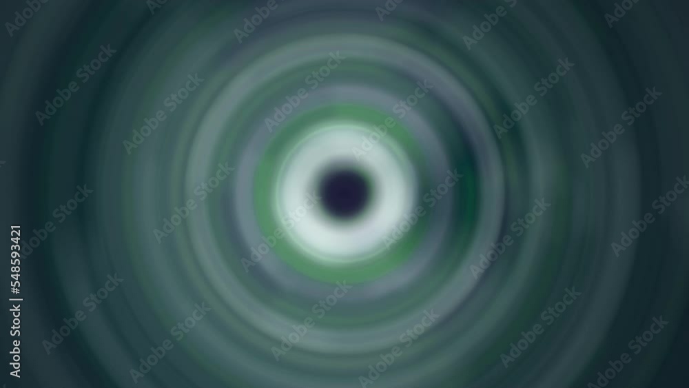 Stream of sound flashing circles. Motion. Tunnel of consciousness with