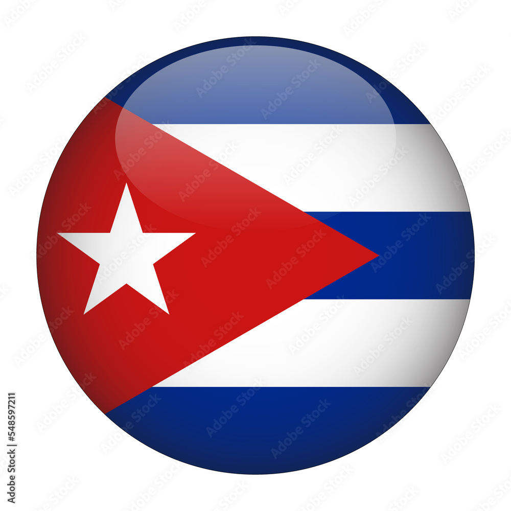 Cuba 3D Rounded Flag with Transparent Background Cuba 3D Rounded Flag with Transparent Background