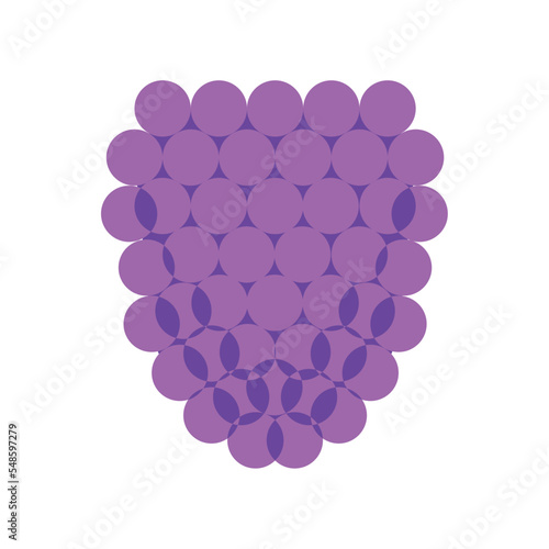 Isolated blackberry gum candy sheer flat icon Vector illustration