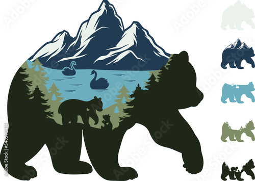 Bear Mountain Laser Cut File