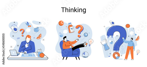 Thinking process of functioning of consciousness, which determines cognitive activity of person and his ability to identify and connect images, ideas, concepts, determine possibilities of their change