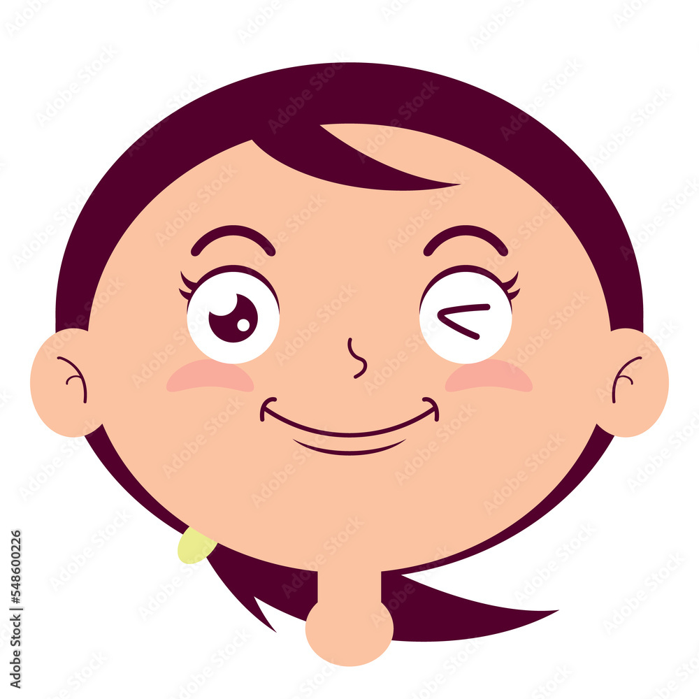 girl smile face cartoon cute girl smile face cartoon cute