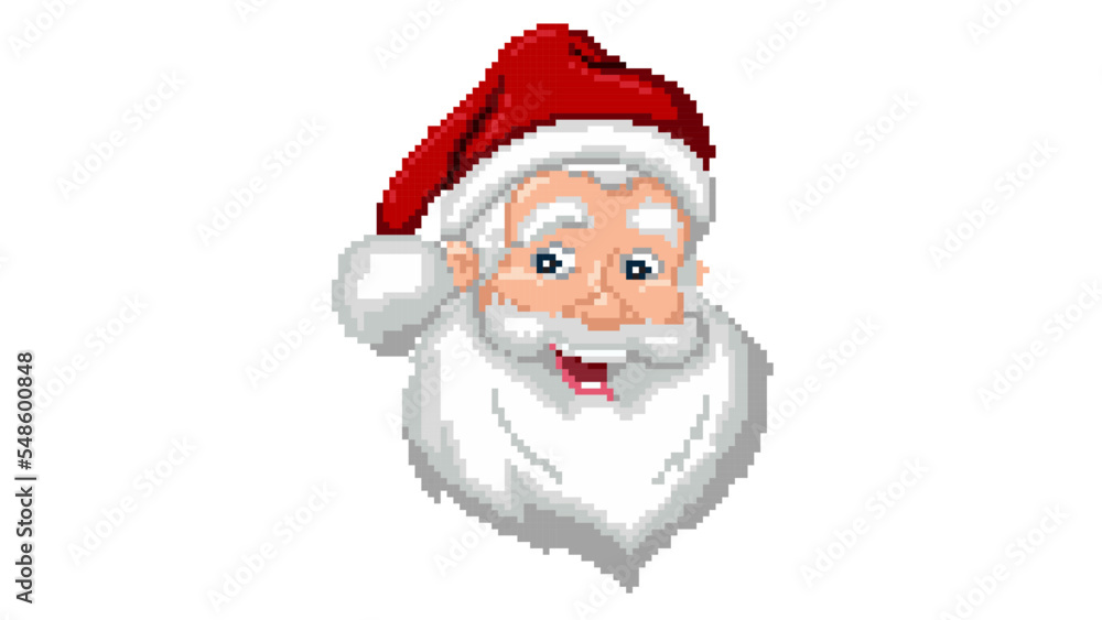 Cool Father Christmas pixel art Cool Father Christmas pixel art