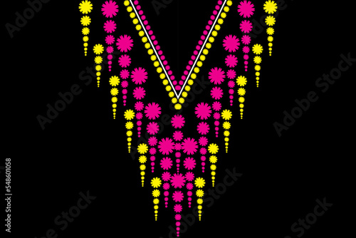 neck line embroidery 