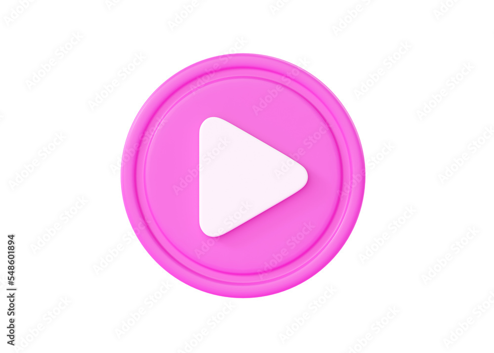 Play button 3d render icon - video or music circle with arrow, round sound sign for tv and camera Play button 3d render icon - video or music circle with arrow, round sound sign for tv and camera