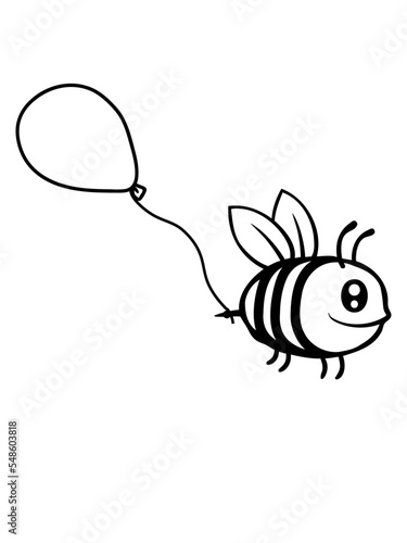 Luftballon Biene Comic Insekt 