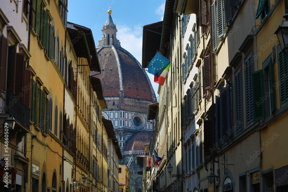 A view of the streets of Florence