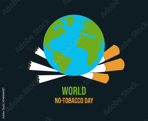world no tobacco day, no tobacco awareness, vector illustration, greeting cards, social media post, banner, poster, flyer, billboard