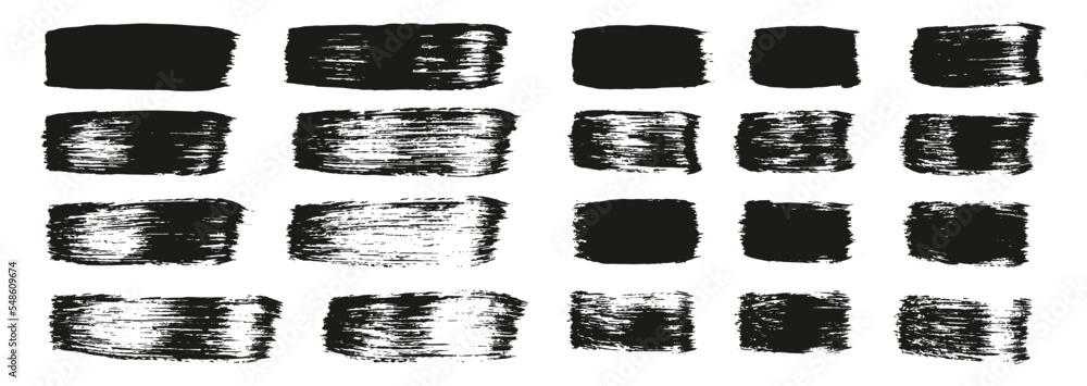Flat Paint Brush Thick Straight Lines Mix High Detail Abstract Vector Background Mix Set Flat Paint Brush Thick Straight Lines Mix High Detail Abstract Vector Background Mix Set