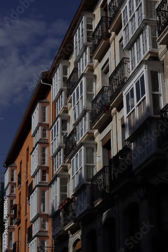 Building in the old town of Vitoria-Gasteiz, Spain