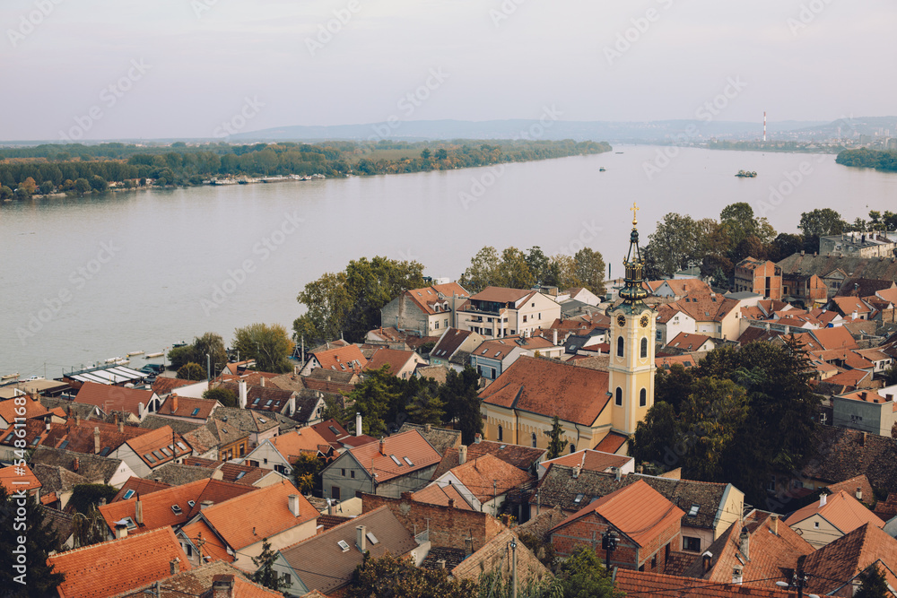 view of the old town of zemun
