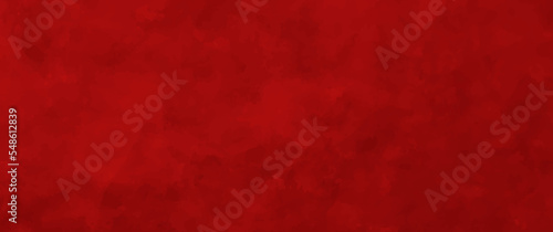 Red vector watercolor art background for cover design, cards, flyers, poster, wallpaper. Christmas abstract backdrop. Hand drawn painted abstract illustration. Happy New Year! Empty blank.