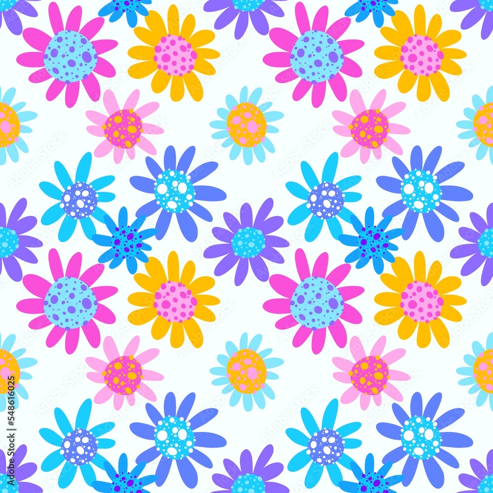 Floral seamless flower pattern for wrapping and linens and fabrics and clothes print and kids and kitchen textiles Floral seamless flower pattern for wrapping and linens and fabrics and clothes print and kids and kitchen textiles
