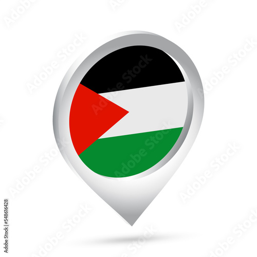 Palestine flag 3d pin icon Free Download Palestine flag 3d pin icon - GFXLoad