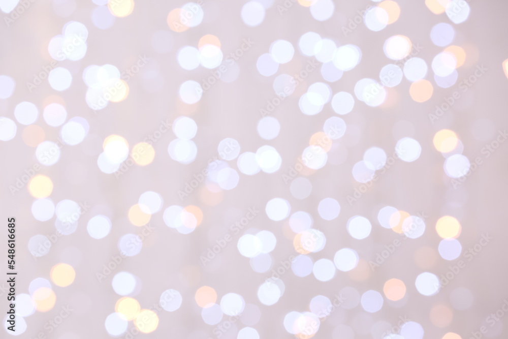 Blurred Christmas lights as background