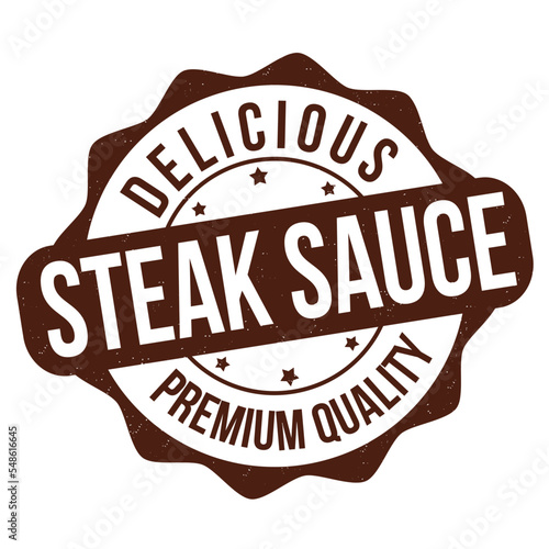 Steak sauce grunge rubber stamp