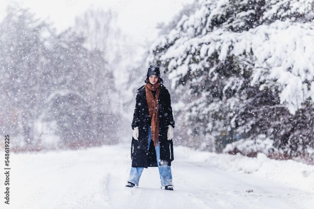 person walking in winter person walking in winter