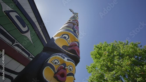 First Nations totem pole, victoria, vancouver island, british columbia