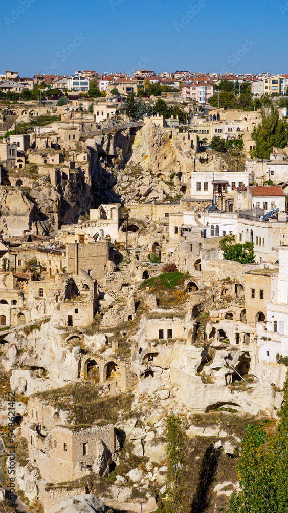 view of the city in cappadocia
