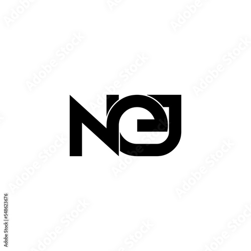 Free Download nej letter initial monogram logo design - GFXLoad