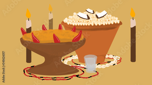 Oferenda para Santos