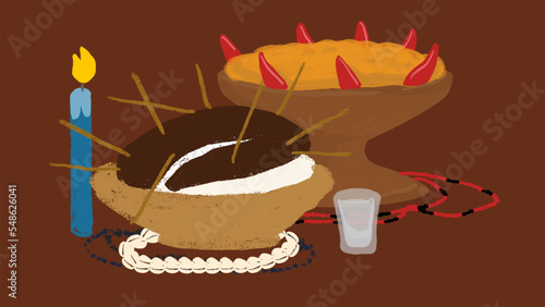 Oferenda para Santos