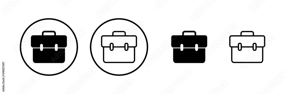 Briefcase icon vector illustration. suitcase sign and symbol. luggage symbol. Briefcase icon vector illustration. suitcase sign and symbol. luggage symbol.