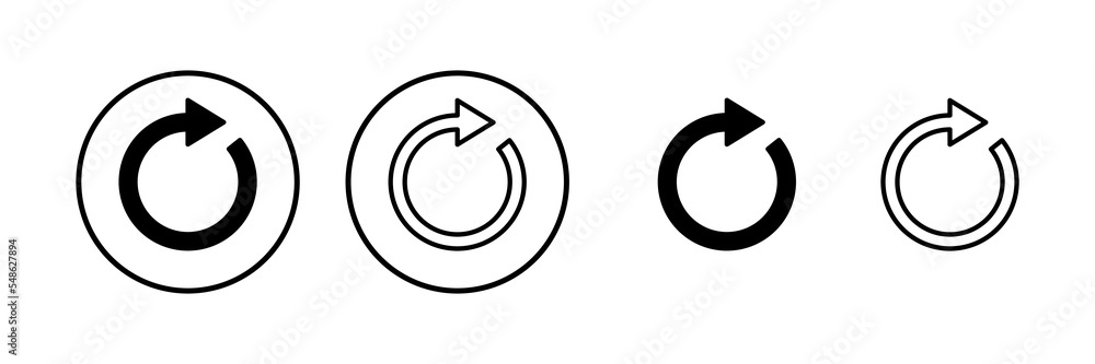 Refresh icon vector illustration. Reload sign and symbol. Update icon. Refresh icon vector illustration. Reload sign and symbol. Update icon.