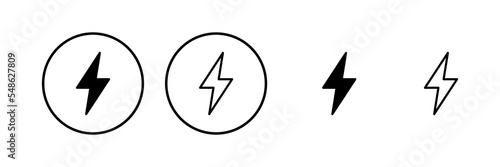 Free Download Lightning icon vector illustration. electric sign and symbol. power icon. energy sign - GFXLoad