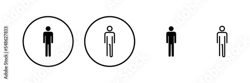 Man icon vector illustration. male sign and symbol. human symbol
