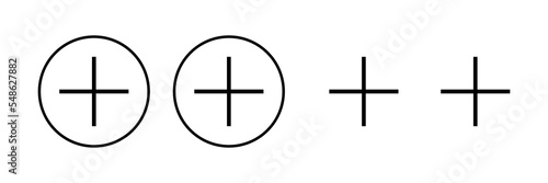 Plus Icon vector illustration. Add plus sign and symbol