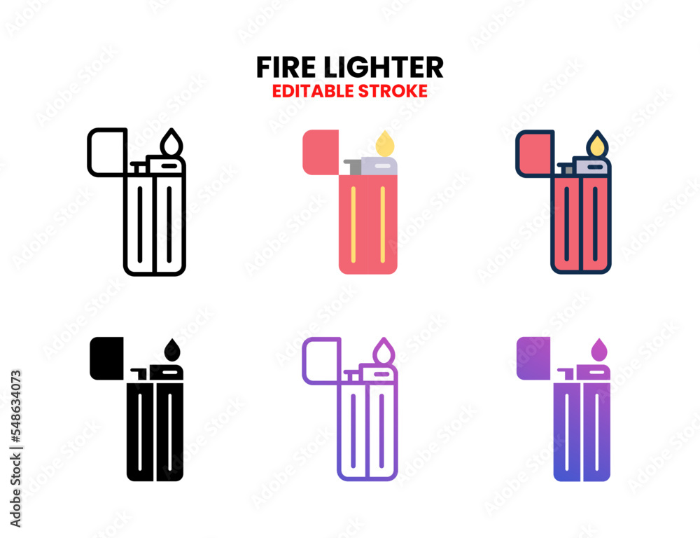 Fire Lighter icon set vector line, outline, glyph, filled line, flat color, line and flat gradient. Editable stroke and pixel perfect. Can used for digital product, presentation, UI and many more. Fire Lighter icon set vector line, outline, glyph, filled line, flat color, line and flat gradient. Editable stroke and pixel perfect. Can used for digital product, presentation, UI and many more.