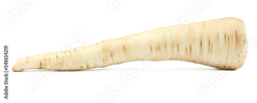 Tasty fresh ripe parsnip isolated on white