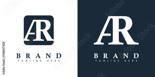 Modern and simple Letter AR Logo, suitable for any business with AR or RA initials.