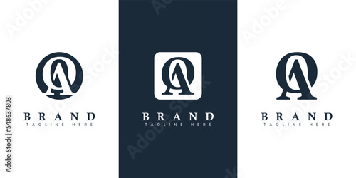 Modern and simple Letter OA Logo, suitable for any business with OA or AO initials. photo