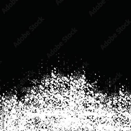 Water Splash on black background. 3d illustration.abstract