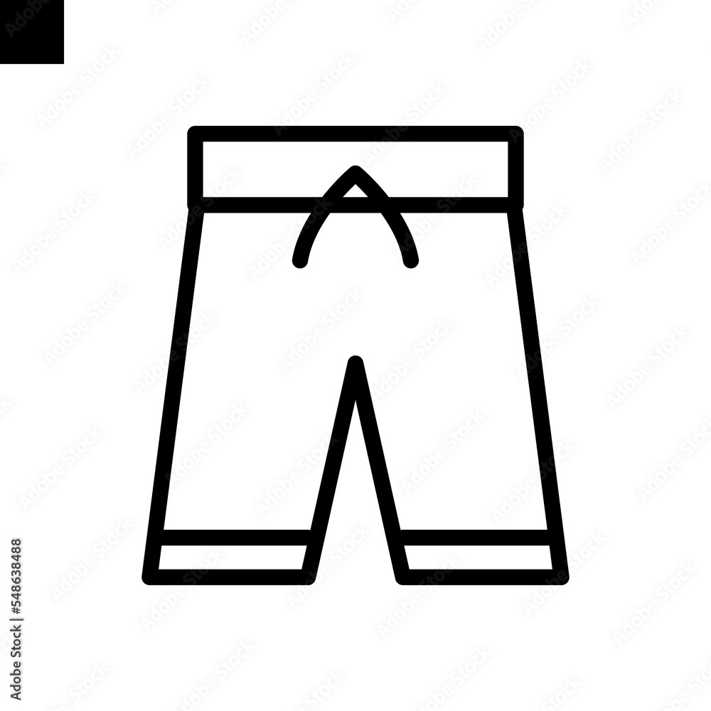 Short icon vector Short icon vector