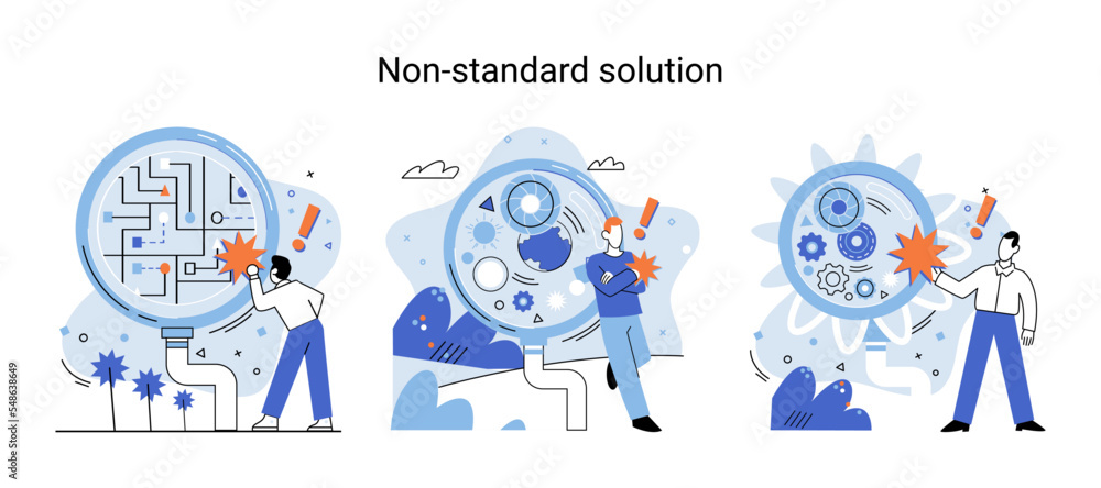 Non standart solution metaphor. Creation of individual decision for integration of disparate production, information and telecommunication systems of customer into single improve management efficiency