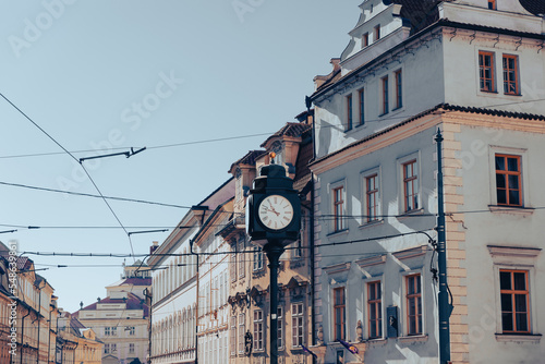 Street Clock in Prague Malá Strana (ID: 548639861)