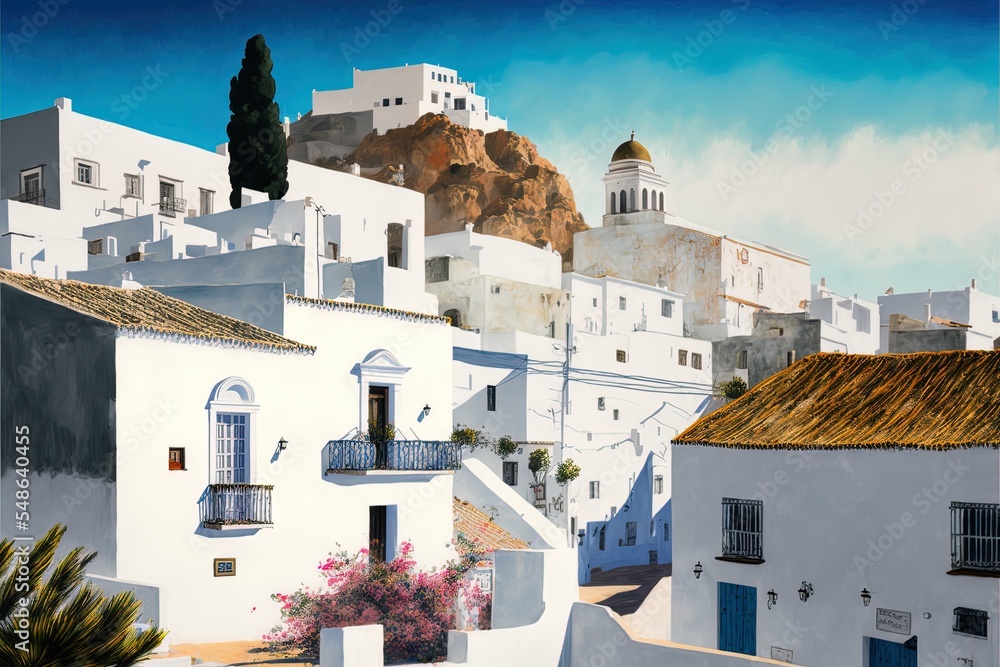 Precious Things In The Municipality Of Mojacar A Town Of White Houses On The Top