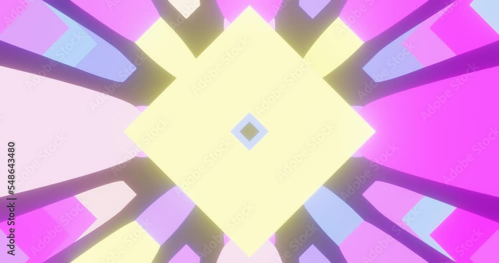 3d render with neon square colorful rectangles 3d render with neon square colorful rectangles