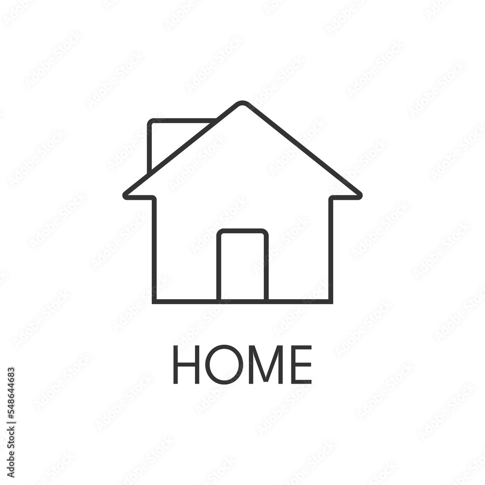 Home line icon. Modern, simple vector illustration for web site or mobile app