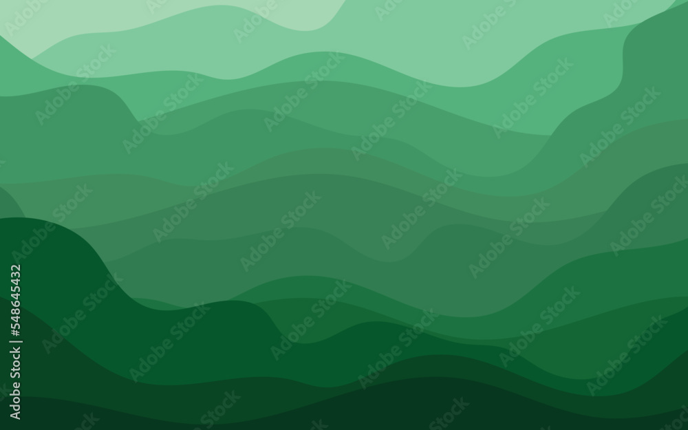 abstract green background with waves