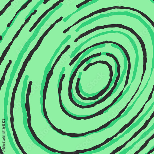 Abstract background with rough circular lines pattern