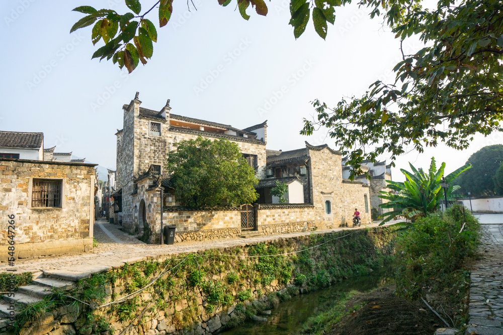 Chaji Ancient Town, Jing County, Xuancheng City, Anhui Province, China, China's largest existing Ming and Qing ancient village, national key cultural relics.

