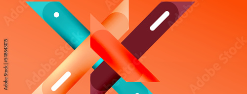 Background overlapping lines. Dynamic lines abstract wallpaper. Straight lines composition vector illustration for wallpaper banner background or landing page