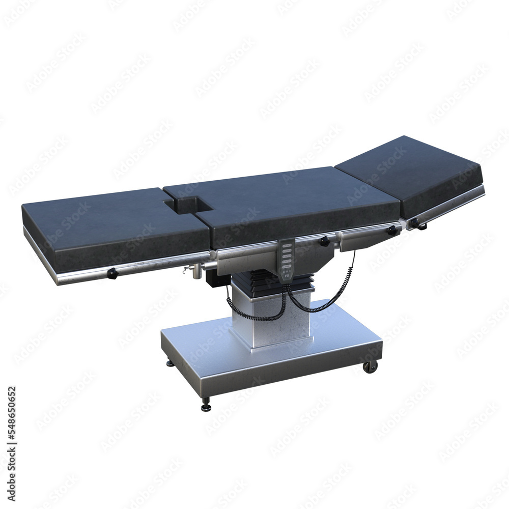 hospital equipment illustration 3d rendering