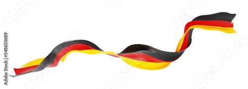 Germany flag isolated on white background 3D render photo